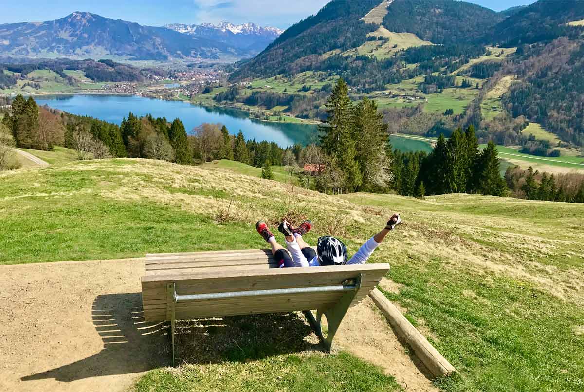 Sonnenpause auf der E-biketour
